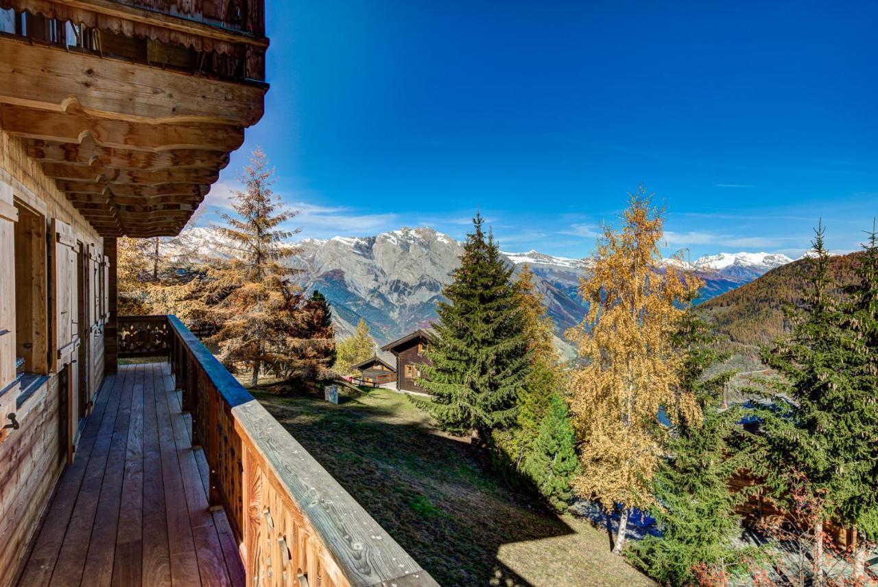 Chalet Le Chapeau La Tzoumaz Luaran gambar