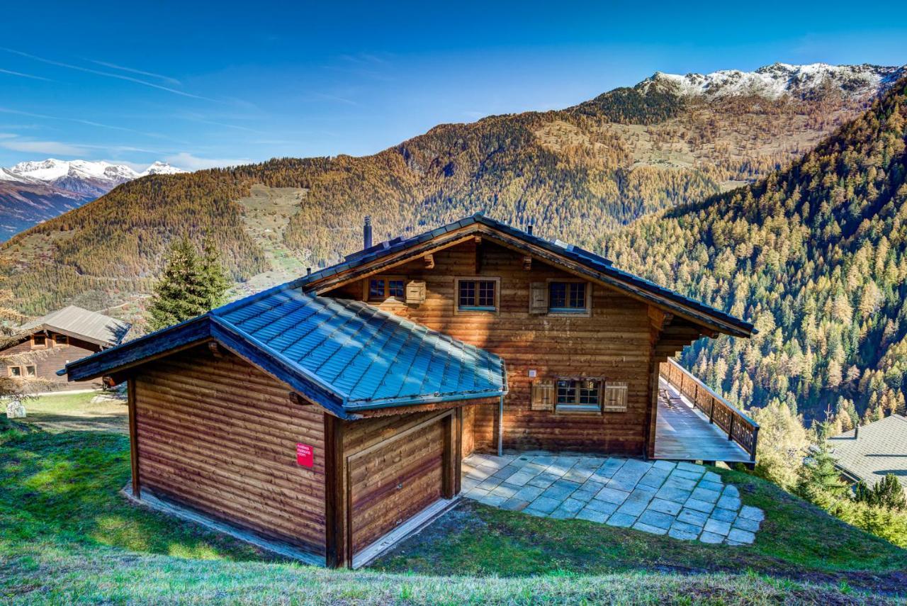 Chalet Le Chapeau La Tzoumaz Luaran gambar