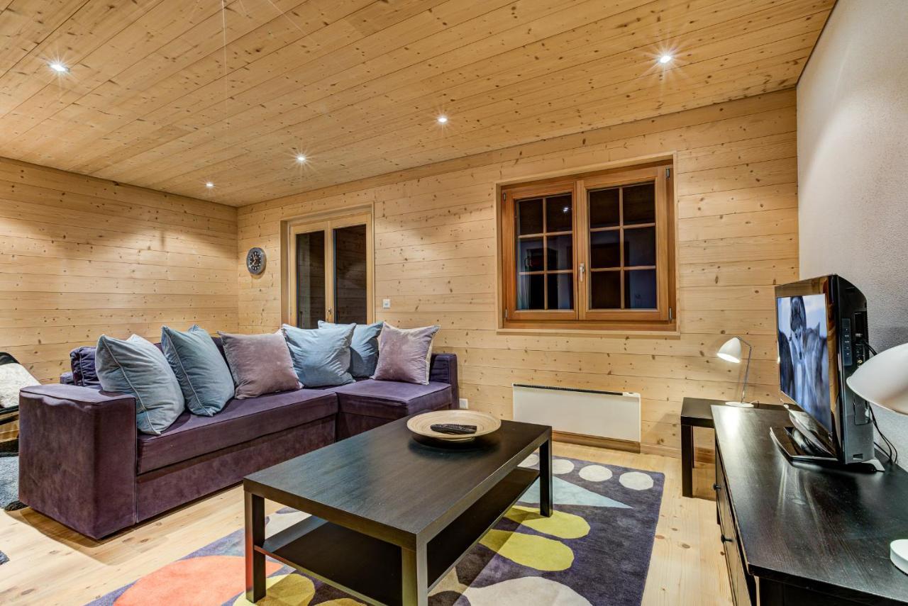 Chalet Le Chapeau La Tzoumaz Luaran gambar