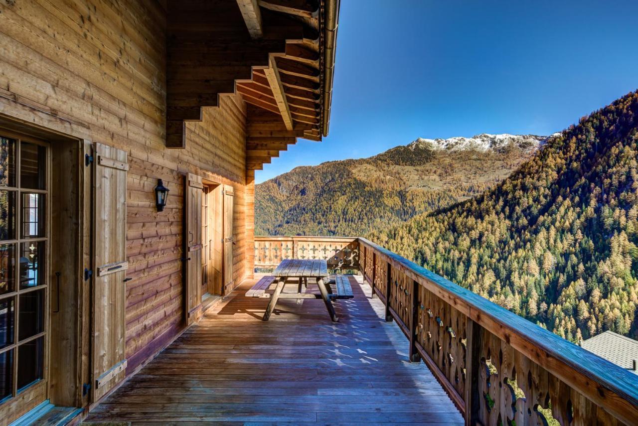 Chalet Le Chapeau La Tzoumaz Luaran gambar