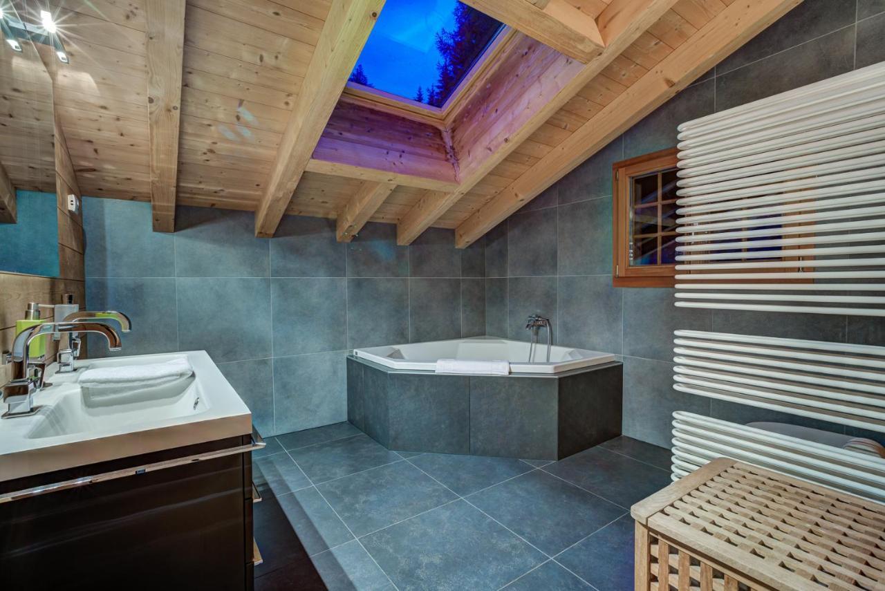 Chalet Le Chapeau La Tzoumaz Luaran gambar